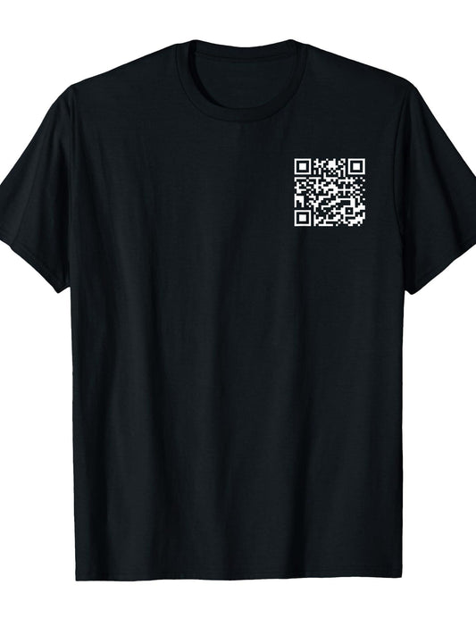 2 Side Funny QR President Trump 45/47 Tee Trump Dancing Code T-Shirt Presidents' Day 180gsm Cotton Round Neck Short Sleeve Men Casual T-Shirt